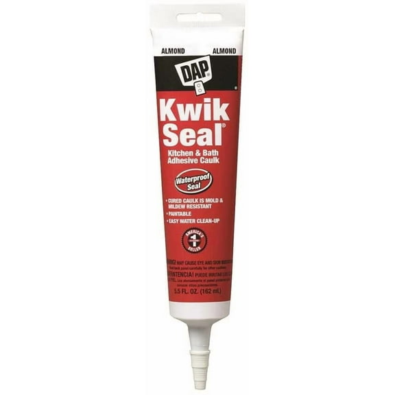 DAP Kwik Seal 5.5 oz Almond Kitchen and Bath Adhesive Caulk