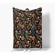 thumbnail image 4 of Manta bohemia, manta floral negra, suave y ligera con diseño floral multicolor de otoño, para sofá cama, decoración del hogar, para todas las estaciones, 4 of 8