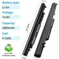 thumbnail image 3 of JC04 JC03 Replacement Battery for HP Notebook 15-bs 15-bw 17-bs Series 250 G6, 3 of 7