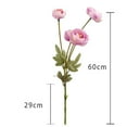 thumbnail image 6 of Wedding Simulation Flower 4 Heads Dew Lotus Camellia Realistic Non-fading Low Maintenance Artificial Flowers, 6 of 7