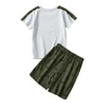 thumbnail image 4 of Baby Boys Outfits Summer Short Sleeve Cartoon Print T Shirt Tops Drawstring Pocketed Shorts Kids Clothes AG 6 Years-7 Years, 4 of 5