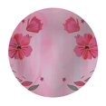 thumbnail image 4 of WYYP Pink Flowers Round Table Cover - Washable for Home Kitchen Outdoor Decoration - 100% Polyester Fiber White, 4 of 8
