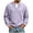Purple, variant on Men's Long Sleeve Shirts V Neck Fake Two Piece Breathable Tee Shirt Waffle Weave Solid Color Loose Casual Basic Shirts Soft Basic Tops 2026