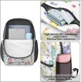 thumbnail image 4 of Rainbow Cat and Flower White Pattern 17" School Backpacks for Teens,Waterproof Oxford Fabric,S-Shape Padded Straps for School,Travel,Hiking,Camping, 4 of 6