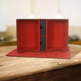 thumbnail image 3 of Card Game Deck Storage Box Sleeved Cards Dual Compartments Multiple Uses Multifunctional Black Red, 3 of 8