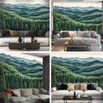 thumbnail image 6 of Peel and Stick Wallpaper Canvas Abstract Mountain Nature Green Landscape Mountain Scene Mountain Modern Art Wall Mural Decor Self Adhesive and Removable 69in x 98in, 6 of 6