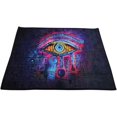 thumbnail image 4 of Sneaker Print Area Rug, Rectangular, (19''x27'')=50x70cm, Black, Medium Pile, Non Slip Base, Indoor, Modern, High-traffic areas (indoor), 4 of 7