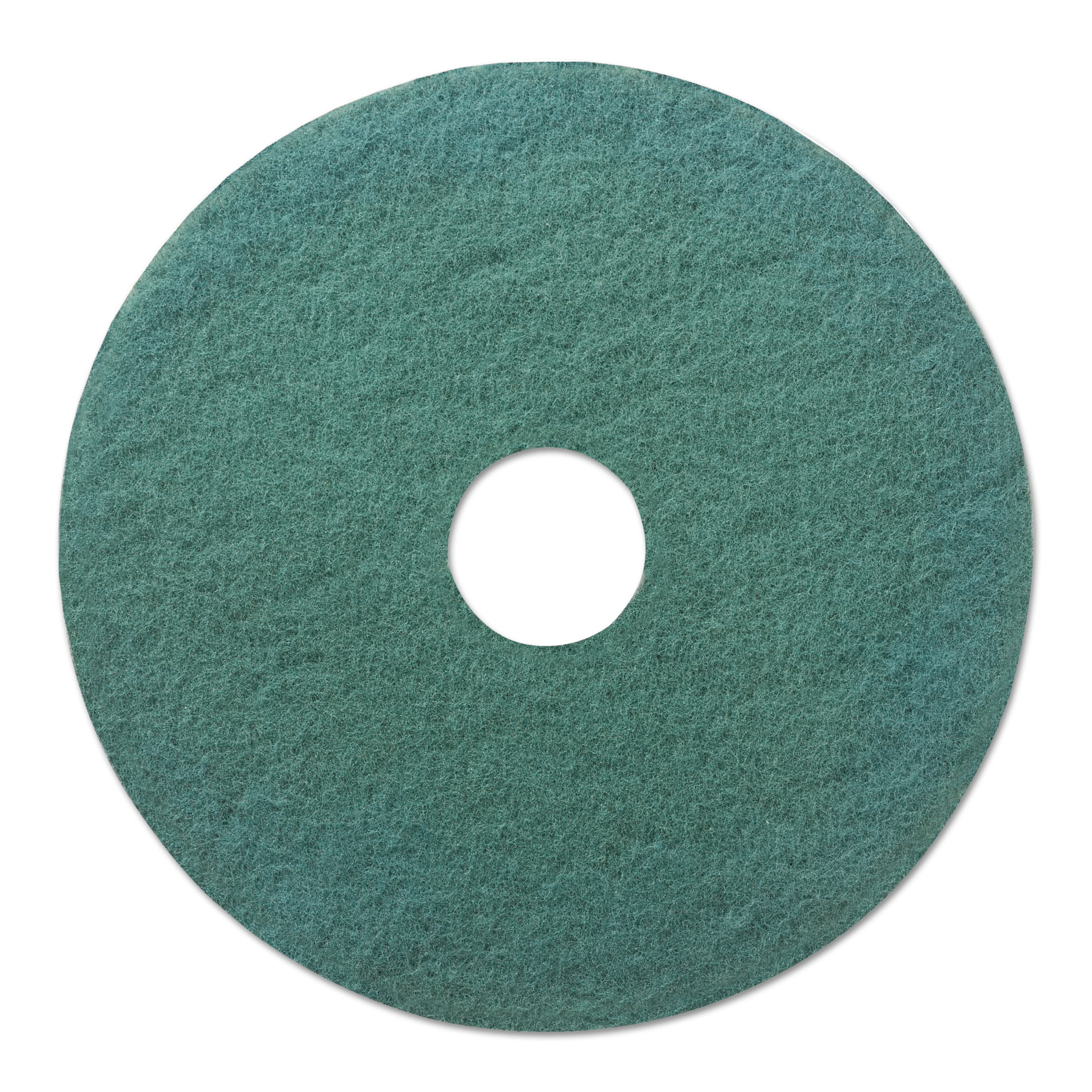 12 INCH GREEN FLOOR PADS FOR CLEANING AND SCRUBBING FLOORS. 