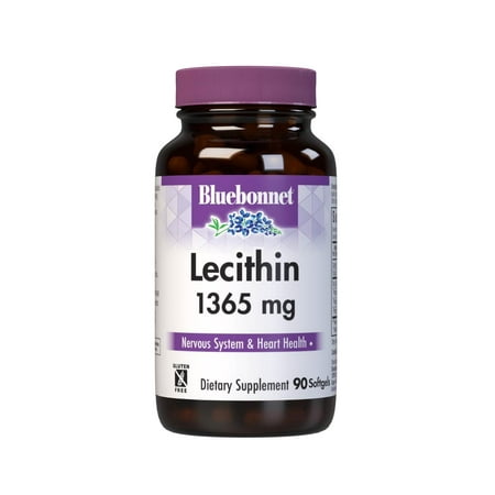 Bluebonnet Nutrition Lecithin 1365mg, Nervous System & Heart Health* 90 Count