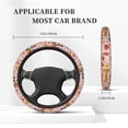 thumbnail image 2 of Kdxio Retro 70s Hippie Print Elastic Stretch Steering Wheel Cover,Auto Steering Wheel Cover,15 Inch Anti-Slip,Warm in Winter and Cool in Summer,Fit Suvs,Vans Cars,Trucks, 2 of 7