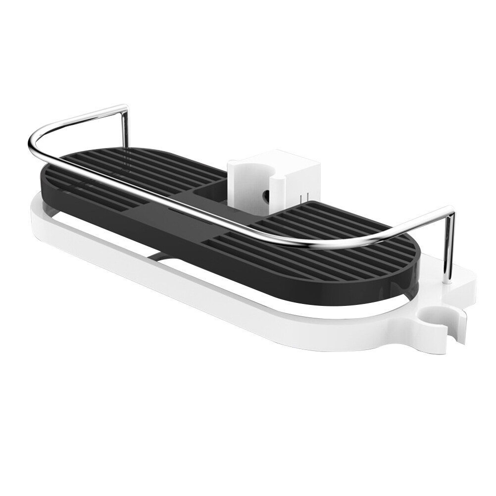 No Drill Shower Bar Basket Shampoo Caddy Soap Holder With Showerhead