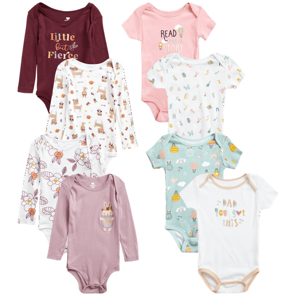 Koala Baby Girls' Layette Set 8 Piece Playwear Bodysuit Romper (Newborn/Infant)