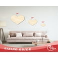 thumbnail image 3 of Unfinished Wood Classic Heart | Valentines Day | Weddings | Craft Cutout | Up to 24" 46" / 3/4", 3 of 7