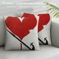 thumbnail image 3 of Valentines Day Pillow Covers Inch Red Throw Pillow Covers for Holiday Love Heart Wedding Cushion Covers Decoration for Sofa Decor, 3 of 5