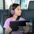 thumbnail image 3 of JLab JBuddies Studio 2 Kids Wired Headphones, Volume Limiter, Foldable, Adjustable, Mic, Noise Isolation, Grey/Pink, 3 of 6