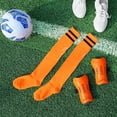 thumbnail image 6 of Soccer Shin Guards and Socks shin guard for Toddler Youth, Lightweight Soccer Shin Pads Protective Defender Gear for Sports Game-Orange,L, 6 of 9