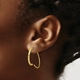 thumbnail image 3 of Auriga Fine Jewelry 14K Yellow Gold Round Curved Threader Earrings for Women, 3 of 5