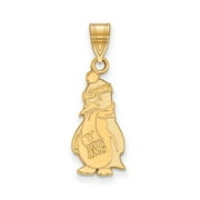 10k Yellow Gold LogoArt Official Licensed Collegiate Youngstown State University (YSU) Large Pendant