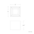thumbnail image 3 of WAC Lighting Downtown 5" LED 3-CCT 4000K Square Aluminum Flush Mount in Black, 3 of 5