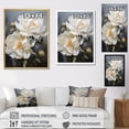 thumbnail image 4 of Designart "Whispering Beige Peonies IV" Peonies Floater Framed Canvas Wall Art, 4 of 5