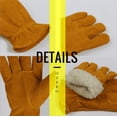 thumbnail image 3 of Guantes cálidos, guantes de invierno, guantes de piel de vacuno resistentes al frío, guantes de trabajo al aire libre, guantes gruesos resistentes a bajas temperaturas, guantes de esquí, marrón M oso de fresa Electrónica, 3 of 5
