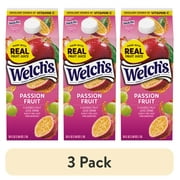 (3 pack) Welch's Passion Fruit Fruit Juice Drink, 59 fl oz carton