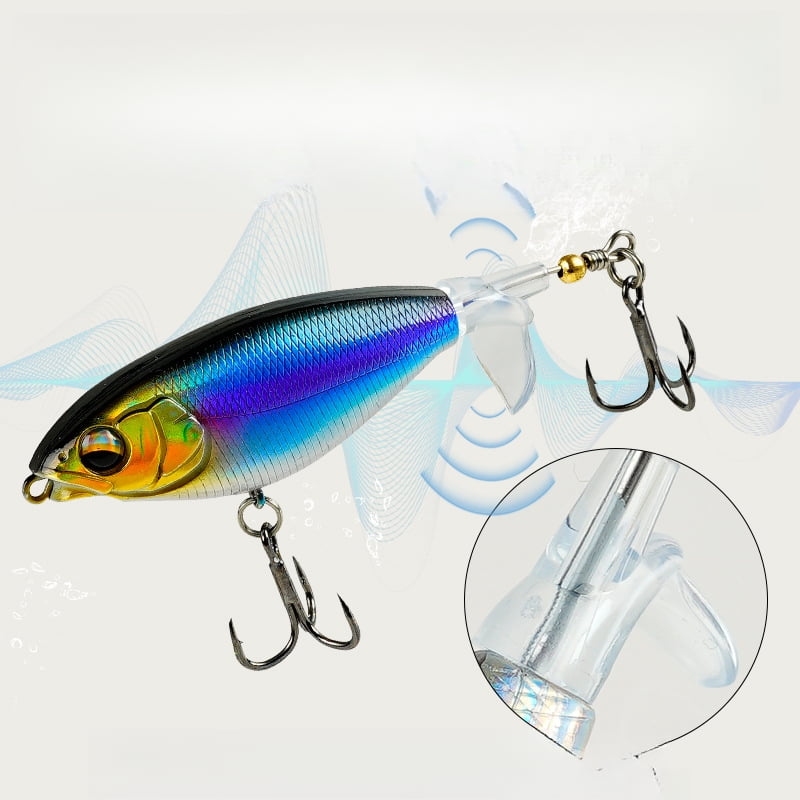2PC Fishing Lures Jigs Micro Surface Series Tractor Long Casting Floating Fake Bait Freshwater Blue Green White black Red