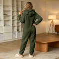 thumbnail image 5 of Womens Onesie Pajamas,Winter Warm Hooded Jumpsuit Loungewear Zip Up Sleepwear Plus Size, 5 of 6