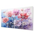 thumbnail image 2 of Designart "Purple Dreamy Flowers V" Abstract Botanicals Art Living Room Set, 2 of 5