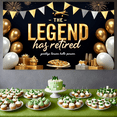 thumbnail image 5 of Decorative Design The Legend Has Retired Aviation Banner Polyester Material Celebration Banner for Retirement Party Indoor Decoration Holiday Celebration, 5 of 8