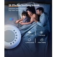 thumbnail image 3 of White Noise Machine for Kids, Sound Machine Baby with 7 Starry Ambient Night Light, 28 Soothing Sounds Sleep Noise Machine Maker Ideal Gifts for Kids Adults Bedside Travel Nursery, 3 of 6