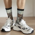 thumbnail image 4 of Uemuo Steampunk Space Mice Warriors Pattern Women's Crew Socks, Soft Durable Breathable Moisture-Wicking with Odor Control Cotton socks, 4 of 9