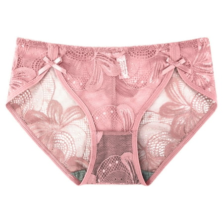 

Zuwimk Womens Panties Women s Pure Stretch Thong Underwear Pink One Size