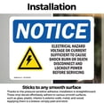 thumbnail image 3 of (2 Pack) Electrical Hazard Voltage Or Sign, 3 of 7