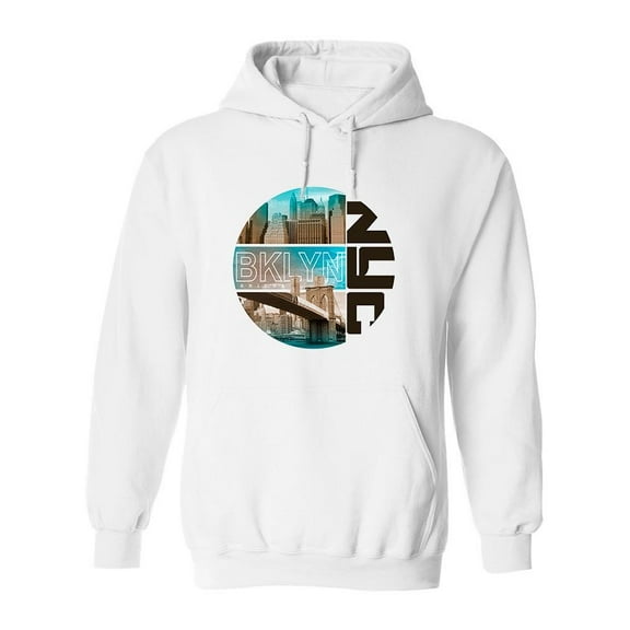 Bklyn New York Hoodie Men -Image by Shutterstock, Male 4X-Large