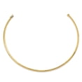thumbnail image 5 of Auriga Fine Jewelry 14K Yellow Gold 4mm Domed Omega Necklace 16inch for Women, 5 of 6