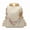White, variant on Chinese Style Backpack Purse 12.99" Nylon Tote Shoulder Bag for Travel Shopping (Brown)