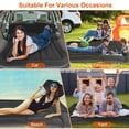 thumbnail image 5 of SHINPT Air Mattress Thickened Camping Bed Cushion with Pillow Air Pump Storage Bag PVC Flocked Car Bed for Car Travel Camping Backpacking Hiking Traveling Tent, Easy to Carry and Store, Black, 5 of 9