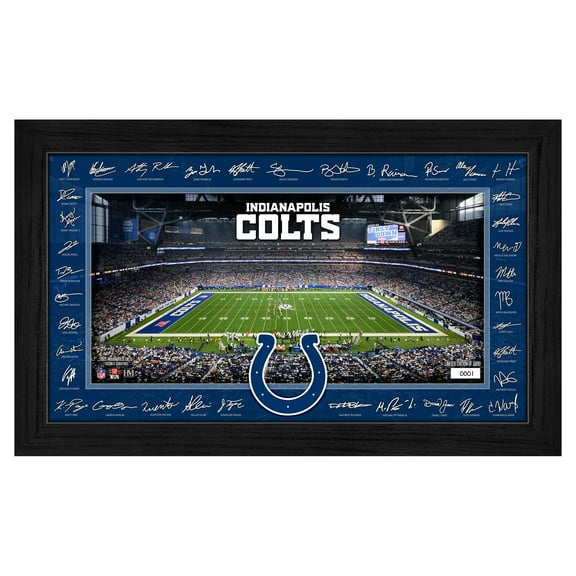 Highland Mint Indianapolis Colts 12" x 20" 2025 Signature Gridiron Panoramic Framed Photo