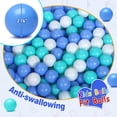 thumbnail image 5 of Ball Pit Balls for Baby and Toddler Phthalate Free BPA Free Crush Proof Plastic - Multicolored Pit Balls in Reusable Play Toys for Kids with Storage Bag, 5 of 14