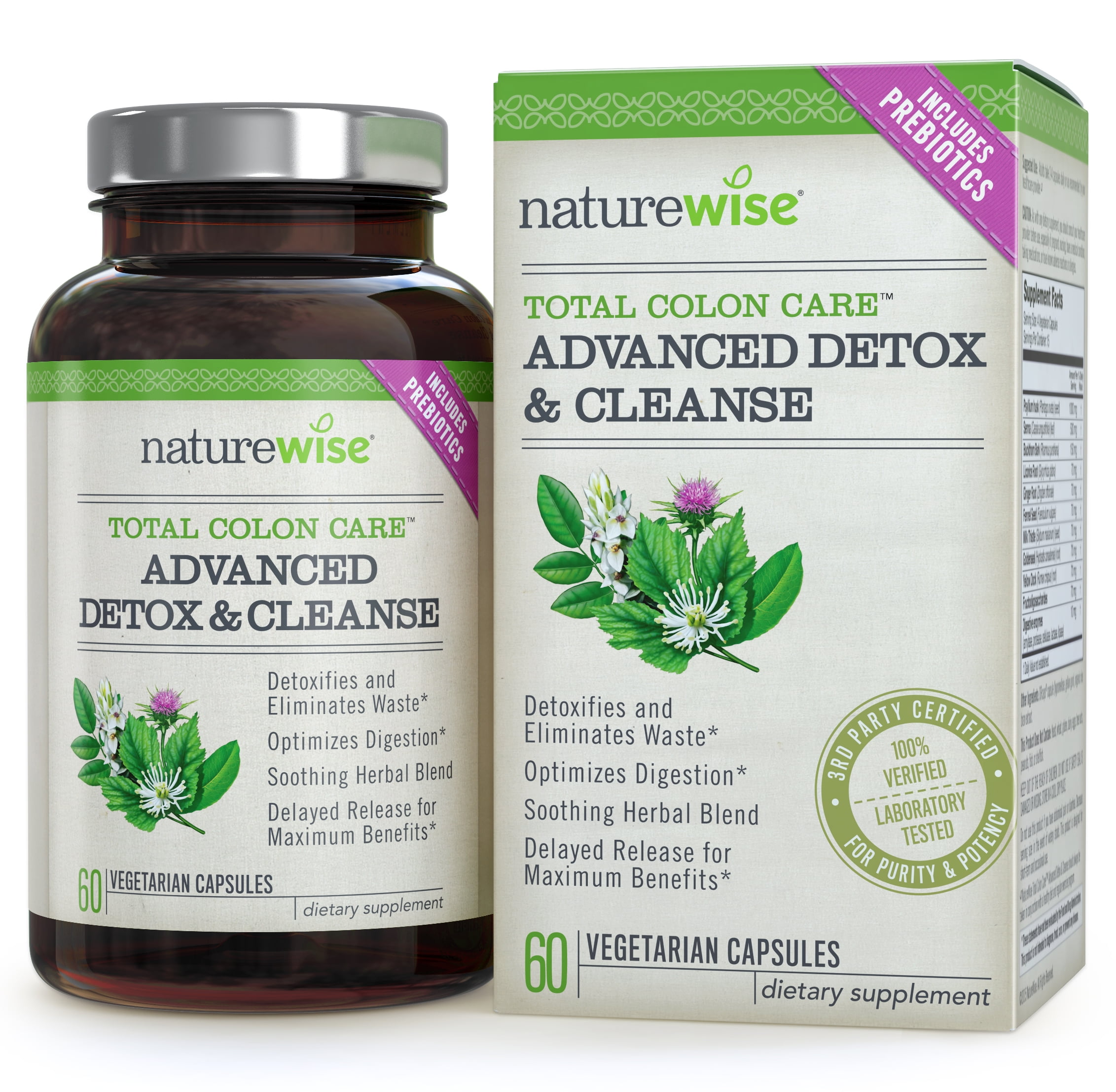 NatureWise Total Colon Care Advanced Detox & Cleanse, 60 Ct