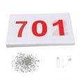 thumbnail image 4 of Lipstore 100 Pcs Bavoirs de Course Numéros d'Athlète Réutilisables avec Épingles 100 Numéros Bavoirs de Course 701 à 800, 4 of 8
