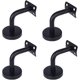 thumbnail image 1 of Soportes para pasamanos, 4 piezas Soporte para pasamanos de acero inoxidable para pasamanos de pared interior Loft Soporte para pasillo Pasamanos para escaleras (60x60 mm), 1 of 5