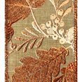 thumbnail image 2 of Homeford Embossed Autumn Leaves Faux Linen Wired Ribbon, 2-1/2-inch, 10-yard, Natural, 2 of 4