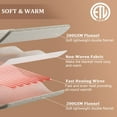 thumbnail image 4 of Heated Throw Electric Blankets, Reversible Two-Color Flannel Heating Blanket, Soft Heated Throws for Couch with 5 Heat Settings and 4 Hours Auto Shut Off,Red, 50"× 60", 4 of 7