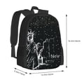 thumbnail image 3 of Ratiio New York City1 Backpack for Men and Women - Durable 600D Oxford Cloth -Large Capacity, Water-Resistant School, Travel, and Hiking Bag, 3 of 6