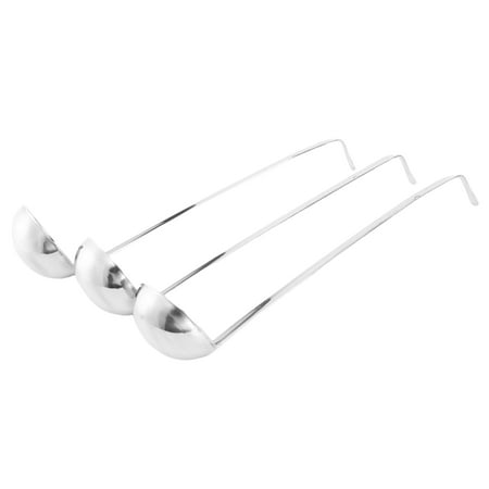 

3 Pieces Stainless Steel Ladle Soup Handle Ladle with Pouring Rim for Kitchen Cooking Soup Sauce (4 Oz)