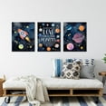 thumbnail image 4 of Dino Outer Space Decor: Astronaut Space Wall Art for Kids Bedroom, Toddler Room, Playroom, 4 of 6
