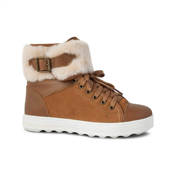 RJS Fuzzies Genuine Wool Ladies Champ Comfy Sneaker