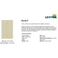thumbnail image 2 of Placa de pared Leviton PJ13-T para 1 módulo tamaño intermedio color almendra claro, 2 of 3